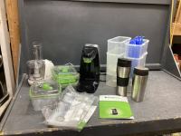 FOOD SAVER SYSTEM W/ CONTAINERS & BAGS, PLASTIC STORAGE CONTAINERS, SMALL TOASTMASTER FOOD PROCESSOR