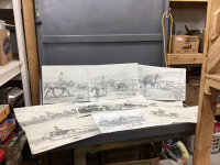 (19) UNFRAMED JIM HAUSER PRINTS - COWBOY THEMES