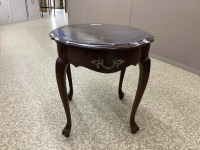 OVAL SIDE TABLE W/ SMALL DRAWER