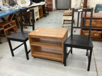 2 CHAIRS & SIDE TABLE
