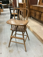 VINTAGE WOOD DOLL CHAIR
