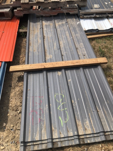 Used steel sheeting