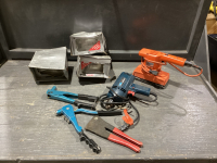 DRILL, SANDER, DRIVING LIGHTS, RIVET GUNS