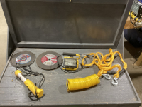 TOW ROPE, AIR LINE, GRINDING DISKS, WORK LIGHTS