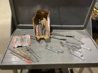 BOX SOCKETS, WRENCHES, PLIERS, LETTER STAMPS, FILES