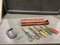 TRAY C-CLAMP, TIN SNIPS