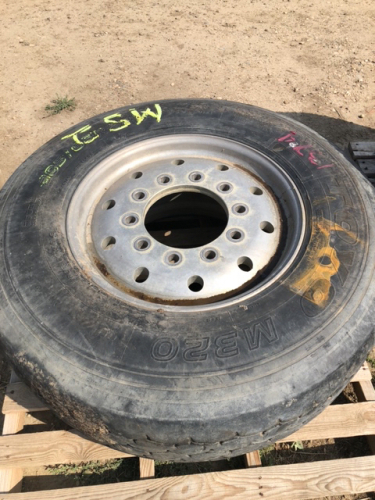 Transport tire on aluminum rim