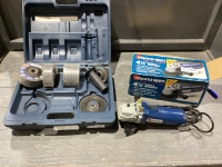 GRINDING WHEELS & STRONG ARM 4.5&rdquo; ANGLE GRINDER