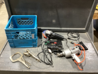 CRATE OF POWER TOOLS