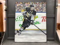 HOCKEY OIL PICTURE ON CANVAS
