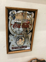 COCA COLA MIRRORED CLOCK