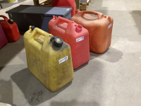 (3) JERRY CANS - 2 GAS, 1 DIESEL