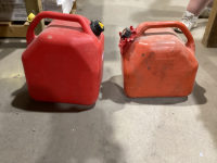 (2) RED JERRY CANS