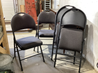 (4) FOLDING CUSHIONED CHAIRS