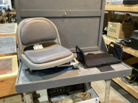 FISH TRAP BOAT SEAT AND FOLDING PADDED SEAT
