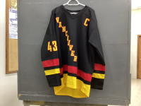 VANCOUVER CANUCKS JERSEY W/ HUGHES NAME & NUMBER