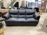 BLACK LEATHER SOFA