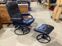 SWIVEL CHAIR W/ OTTOMAN