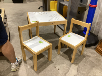 KIDS IKEA TABLE & (2) CHAIRS