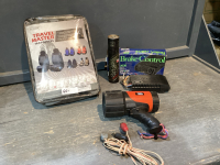 SEAT COVERS, B+D FLASHLIGHT, GREASE, BRAKE CONTROL