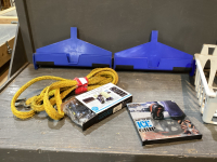 TOW ROPE, ICE CLEATS, (2) LADDER STAND OFFS