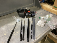 (6) GAS SHOCKS, SEAT BELT PARTS, HINGES