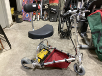 TRAVEL SCOOT SCOOTER - NEEDS NEW BATTERIES.....HAS STORAGE BAG