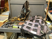 BOX W/CARGO COVER, SAFETY HARNESS, FLOOR TILE
