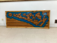 LARGE COLLECTOR SPOON RACK W/ MANITOULIN ISLAND BACKGROUND