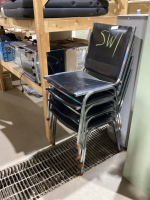 (4) STACKING CHAIRS