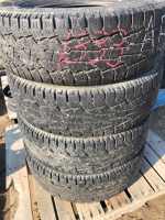 Four truck tires