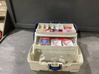 PLANO TACKLE BOX WITH SOME CONTENTS