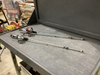 (2) ZEBC0 FISHING RODS WITH REELS