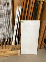 (5) WHITE SHELVES