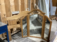DOUBLE TO QUEEN HEADBOARD & DRESSER MIRROR