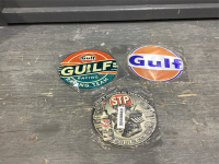(3) VINTAGE LOOKING SIGNS - 2 METAL, 1 WOOD