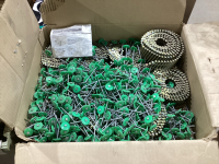 BOX OF COIL SHEETING NAILS & FOAM INSULATION NAILS