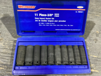 WESTWARD DEEP IMPACT SOCKET 3/8&rdquo; SET - METRIC