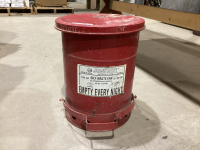 "JUST RITE" OIL WASTE METAL CAN