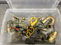 ASSORTED PLUMBING PLUMBING FITTINGS + MISC ITEMS