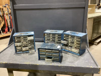 (4) SMALL HARDWARE ORGANIZERS