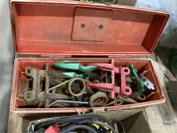 PLATIC BOX W/ PICK-UP SICKLE TEETH & SPRINGS