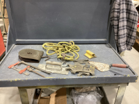 PULLEY W/ NYLON ROPE, PLASTER TOOLS