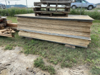 Stack of 4 x 8 OSB 3/4 inch TNG and straight edge