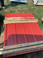 Pallet of 36 pc. red roof roofing