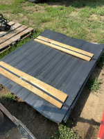 Pallet of black roofing