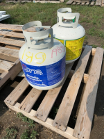 Two Exchange propane tanks