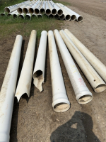 7 lengths of 8 inch PVC pipe