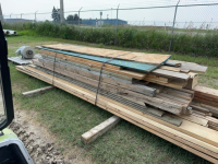 Bundle of mixed lumber and boards