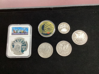 COLLECTION OF USA REPRODUCTION REPLICA COINS - ALL ARE MARKED "COPY",